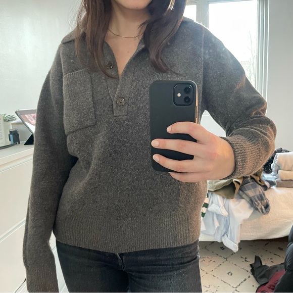 Zara Knit Polo Sweater - Picture 3 of 3